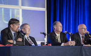 Dr. Levine and colleagues at the closing panel discussion.