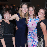 Left: Dr. Sheryl Radin (Dr. Levine's wife), Bari Levine and other guests.