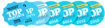 Philadelphia Magazine Top Dentist Awards 2010-2018