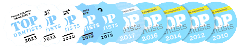 Philadelphia Magazine Top Dentist Awards 2010-2023